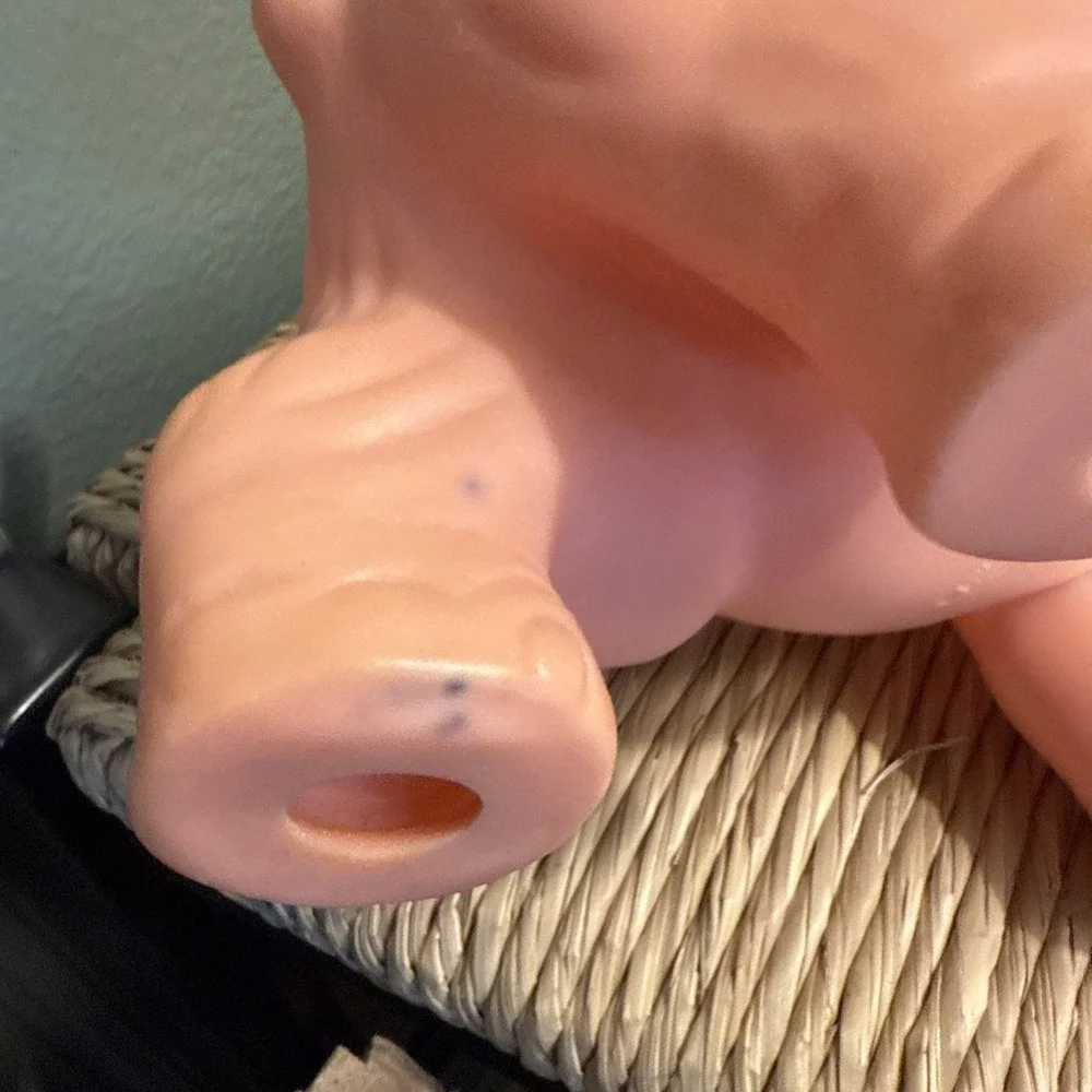 Pink Elephant Squeak Toy Vintage 1960s Circus Collectible The Sun Rubber Co